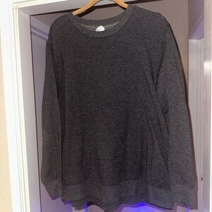 Gray Long Sleeve Sweatshirt